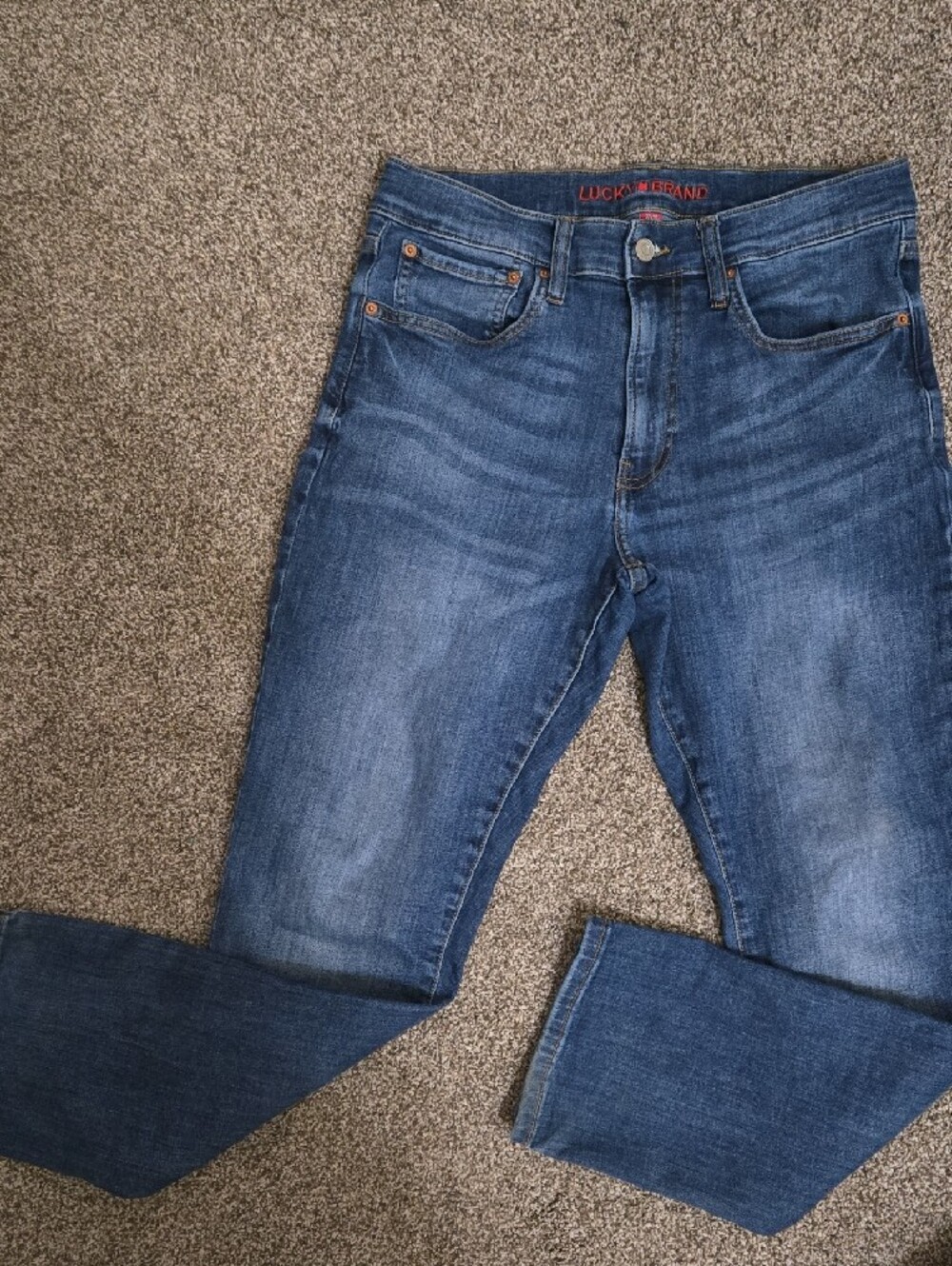 Lucky Brand Blue Straight-Leg Jeans - Picture 2 of 3